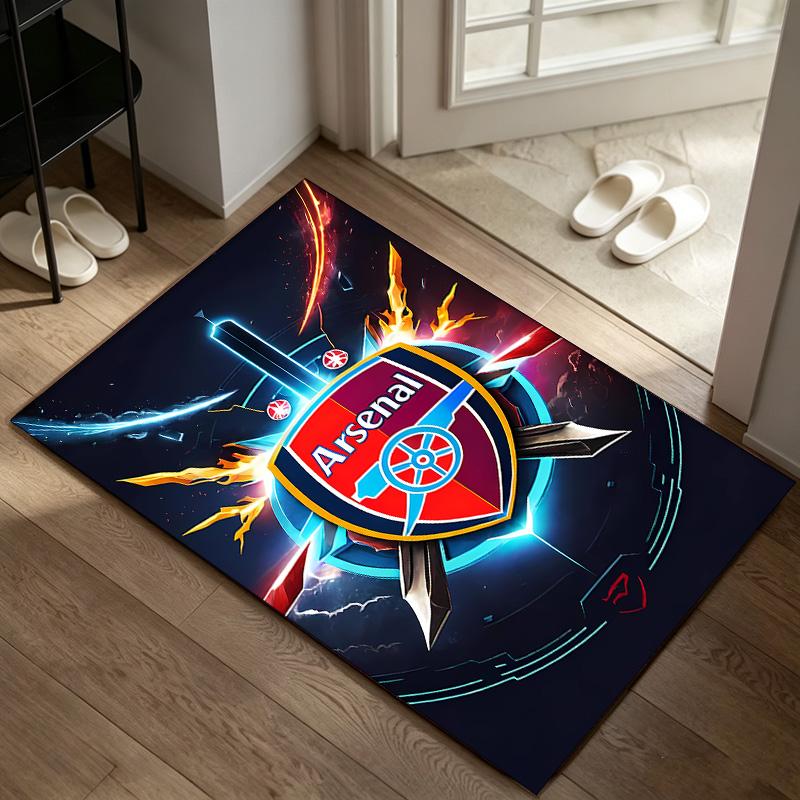Arsenal A rug suitable for office chair areas living rooms and computer desks perfect for home offices and an ideal holiday gift