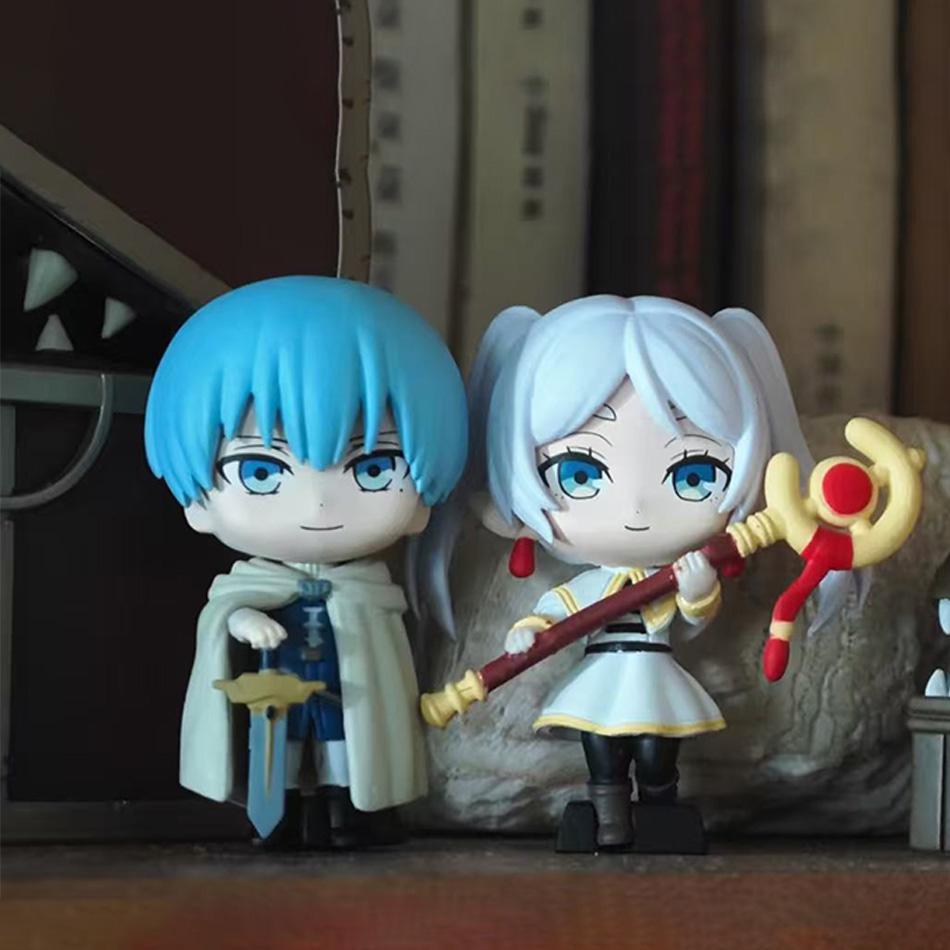 Frieren: Beyond Journey's End Anime Himmel Small Figure Caspule In Stock Cartoon Lovely Ornaments Birthday Gift Kid Toys