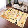 Egyptian Pharaonic Painting Rugs for Bedroom Home Decor Ancient Egypt God Cat Anubis Carpet Floor Mats for Living Room Non-slip