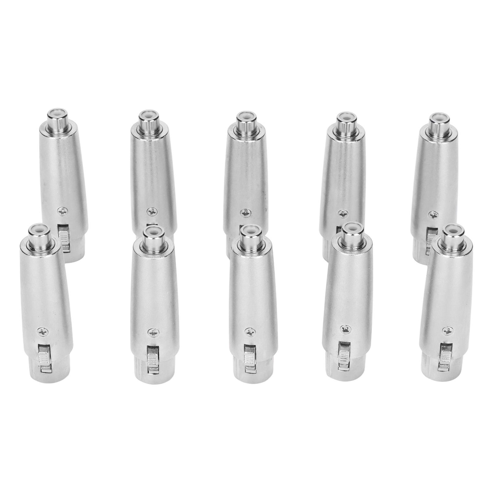

10 шт. RCA гнездо - XLR гнездо металлический штекер RCA - XLR разъем для AV-оборудования студийного оборудования