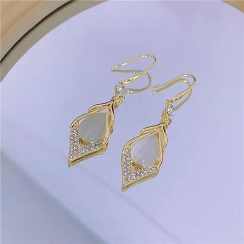 New Earrings, Opal Ear Buckles, Light Luxury Temperament, Water Drop Earrings, Premium Earrings for Women
