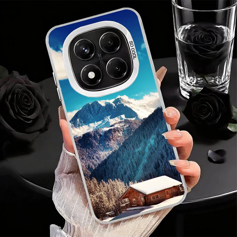 Mountain Peaks Landscape Soft Phone Case for Xiaomi Redmi Note 13 14 15 Pro Plus 12S 12 11S 11 11T 10S 10 Shockproof Cover Back