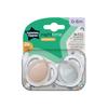 TOMMEE TIPPEE TTP43338095 NIGHT TIME soothers 0-6m mix 2 pack