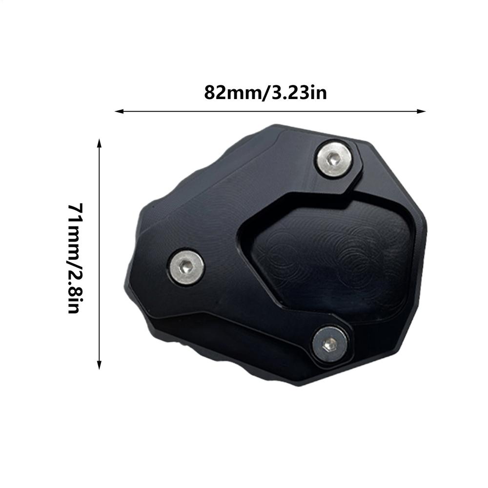 

Motorcycle Kickstand Foot Side Stand Extension Pad Support Plate Anti-Slip Bracket Stand Side Support Motorcycle Accessory чорний
