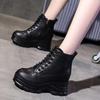 Thick-Soled Platform Hidden Heel Anime High Heels - Spring/Autumn Women's Shoes for Slim Feet; Martin Boots Style