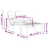Vidaxl 3-Cz. Adirondack Garden Lounge Set, Acacia Wood