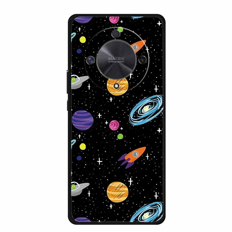 Gift Phone Cases for Honor X9a TPU Soft Silicone Back Cover for Huawei Honor X9 X 9A Funda Honor X9b X 9 a b Coque Spaceman Moon
