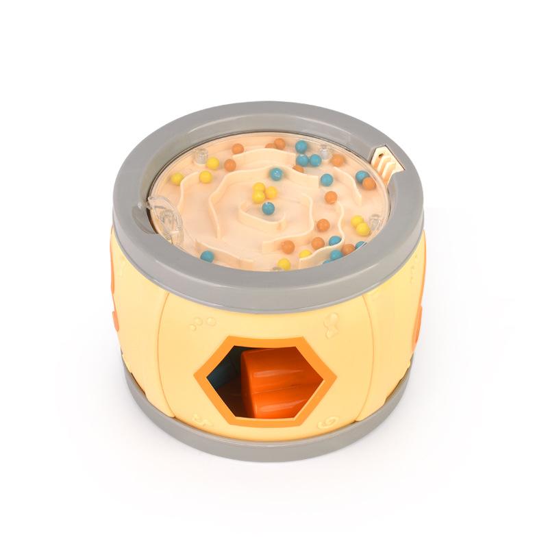 

Train Handson Baby Cognition Beat Drum Educational Toy Clap Toddler Instrument жовтий