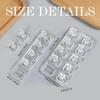 Clear Nail Display Tray 5/10 Slots Scratch Resistant Surfaces Optimal For Nail Salon Demonstration And Photography