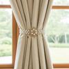 Creative Imitation Pearl Curtain Ties Butterfly Clips Window Curtain Tie Belts  Shower Curtains