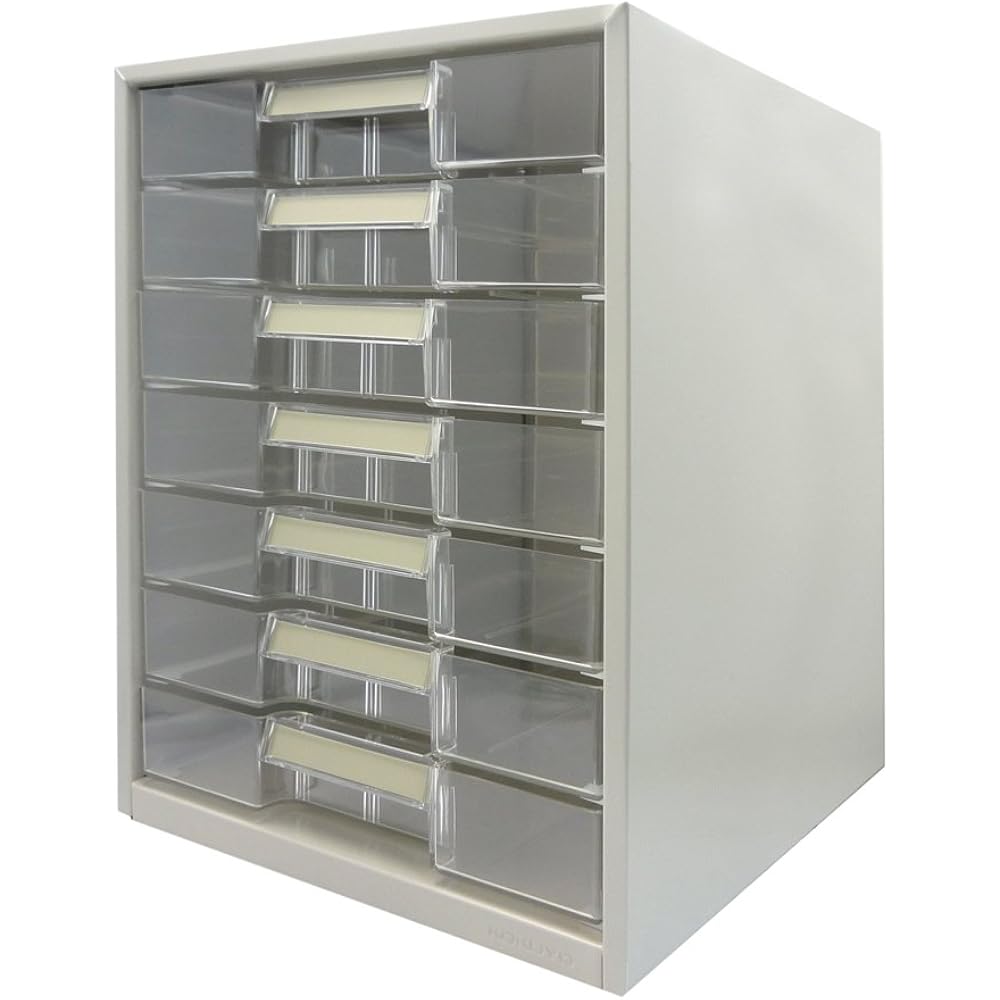 Kokuyo LC-G7M Letter Case, Clear Drawers, A4, 7 Tiers