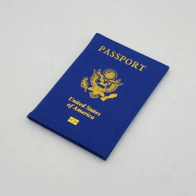 Funda de cuero personalizada para pasaporte de EE. UU. Funda para pasaporte de viaje personalizada Fundas de billetera estadounidenses para pasaportes para niñas de EE. UU.