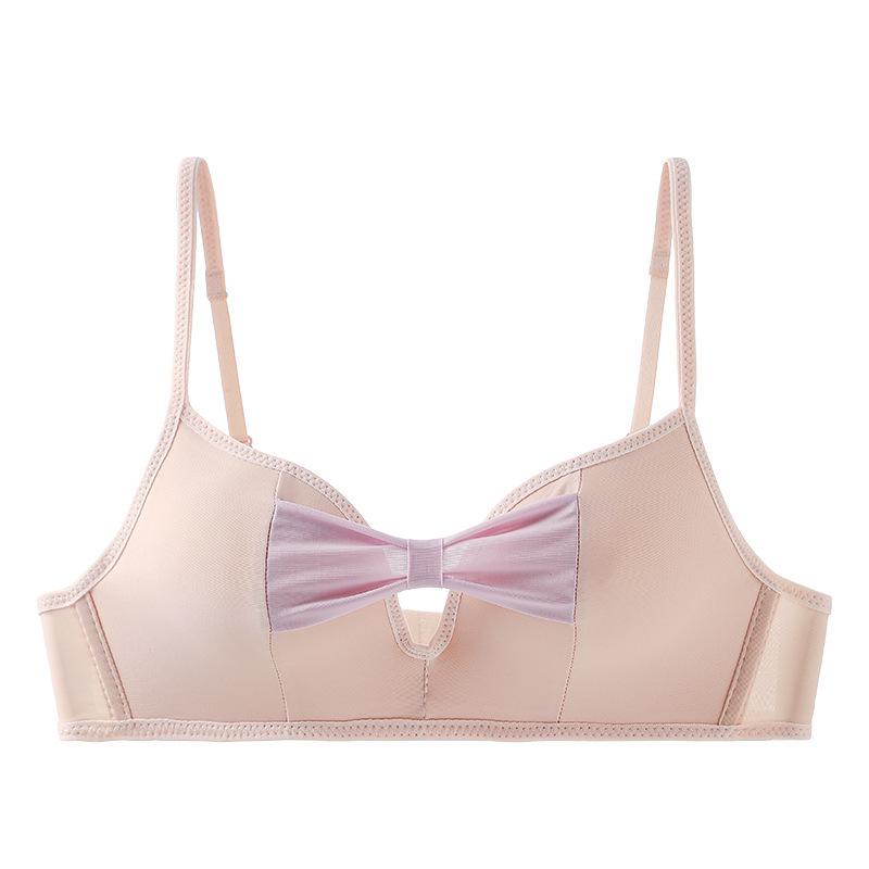 [Butterfly Flower] Summer Underwear Simple Anti-sagging Small Breasts Gather Underwear Adjustment Sexy Bra
