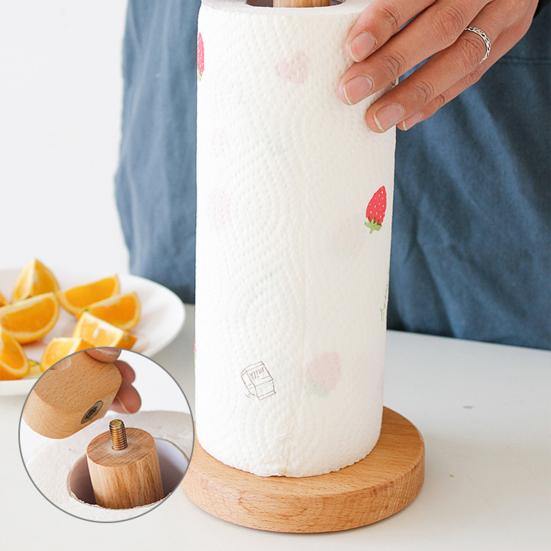 Paper Holder Flower Shape Top Eco-friendly Anti-Slip Standing Tissue Roll Paper Stand for Home