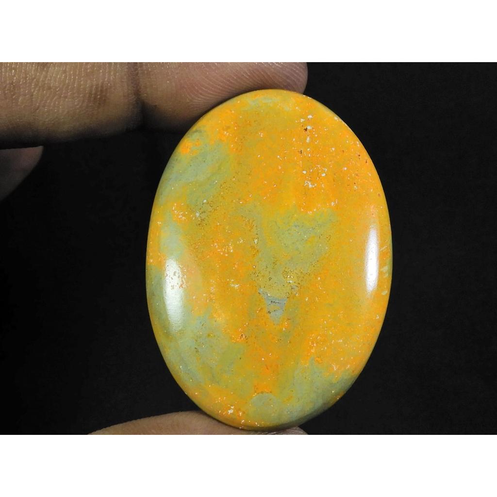 79Cts. Natural Bumble Bee Jasper Oval Cabochon Loose Gemstone 31X46X06 MM D-96