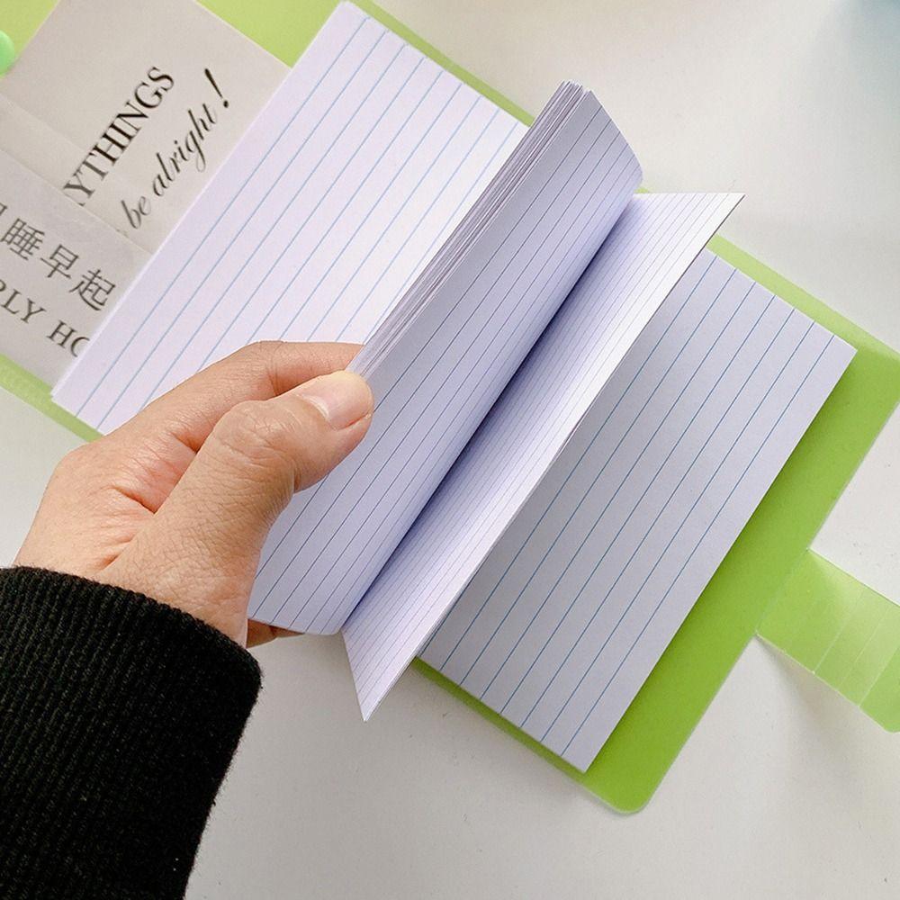 Double Hole Loose-leaf Notebook Horizontal Line Index Stickers Creative Journal Planner Students