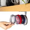 Alloy Space Saving Tumbler Lid Organizer Easy Installation Universal Space Saving Cup Lid Organizer