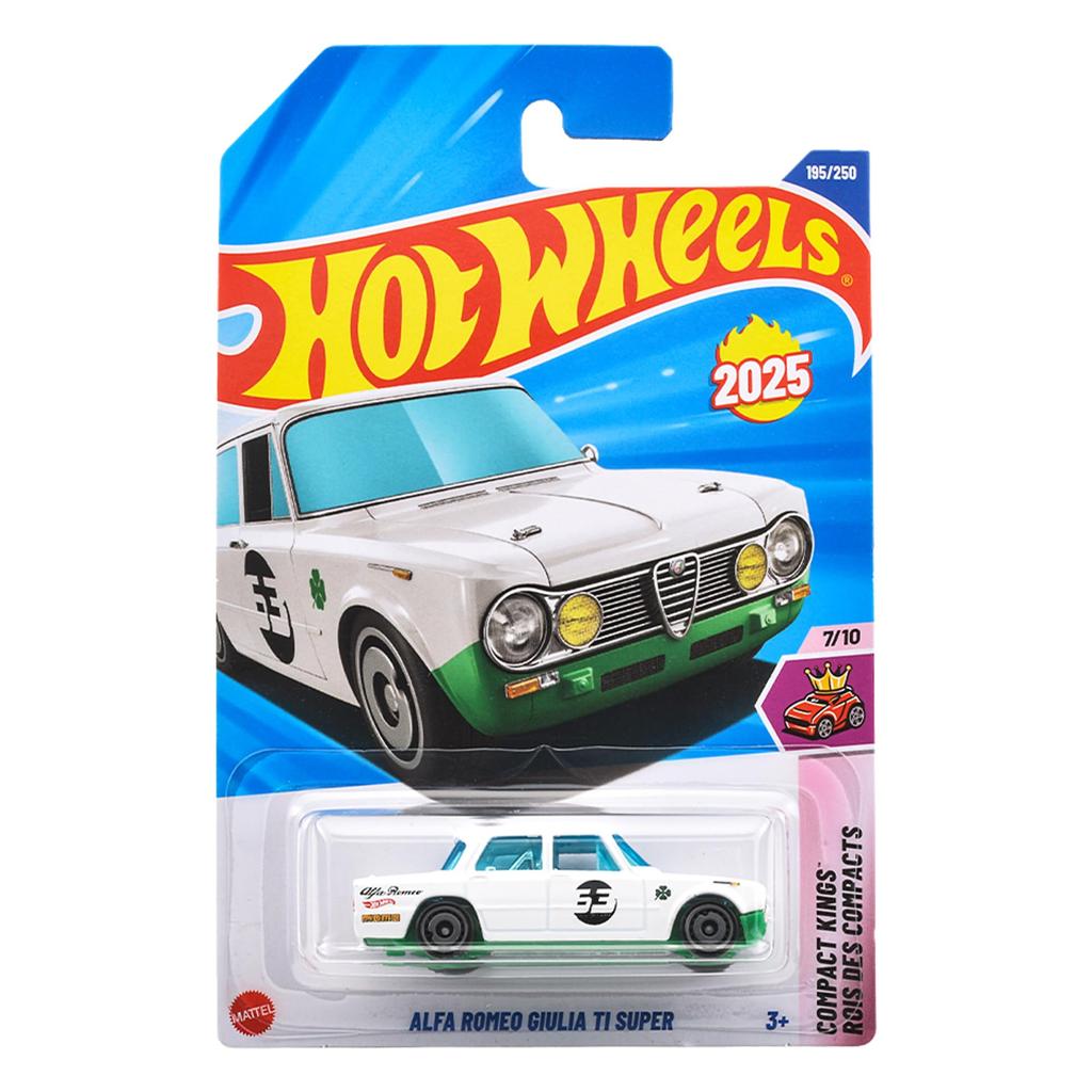 Hot Wheels JFN77 Alfa Romeo Giulietta TI Super Ride-On Car Mini Toy White for Ages 3 and Up