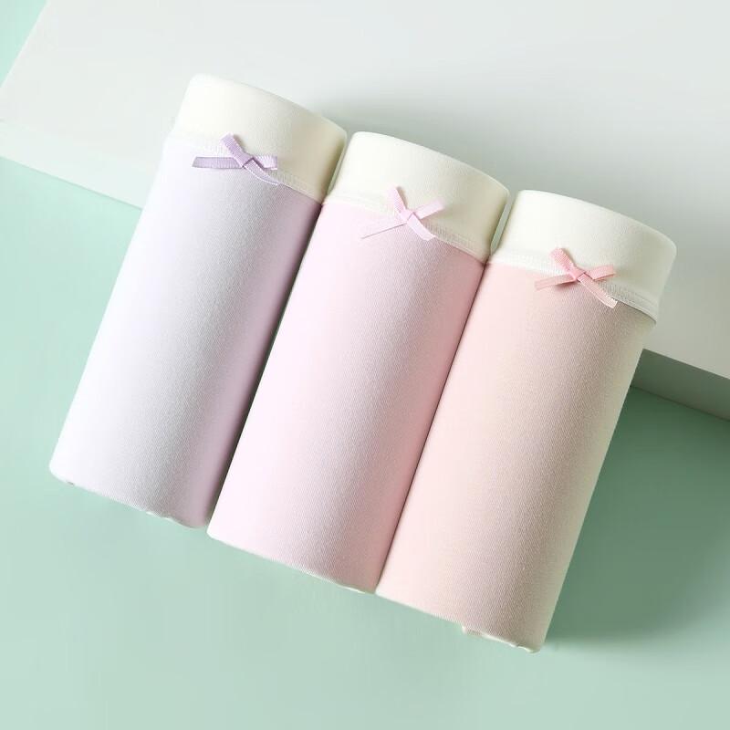 Fenteng Women's 80S Cotton Antibacterial Boxer Briefs 3-Pack