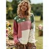 Spring Women's T-shirt Europe America Fashion Pullover Bohe Style Women Long Sleeve T-shirt Outdoor Casual Tees Top