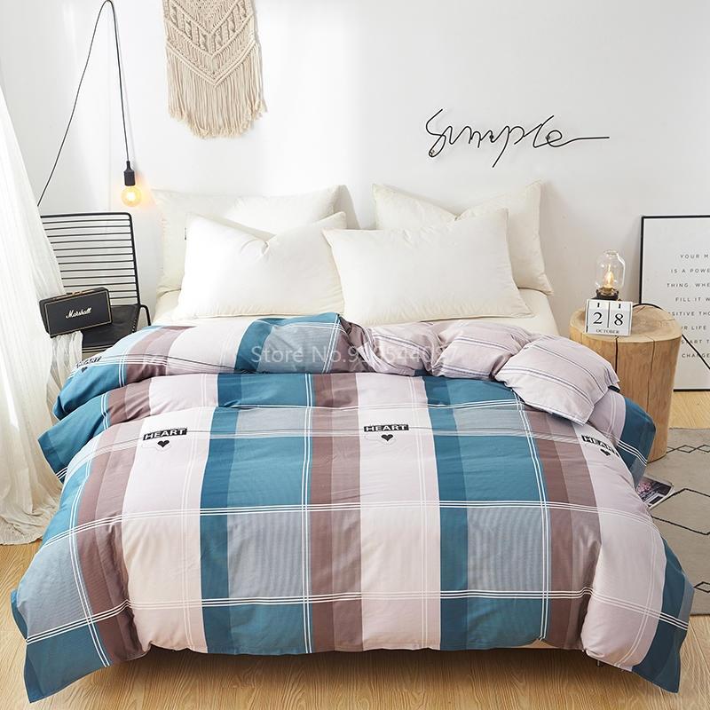 Love Pattern Cotton Duvet Cover Spring Autumn Quilt Cover Single Double Twin Full Queen King Comforter Blanket Case Textile 1pc