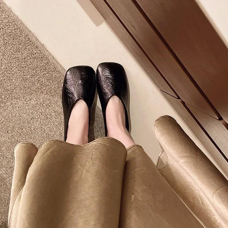 Fashion Women's Fashion Slippers Flat Sole Cover Toe Square Toe Ladies Shoes Dress Daily Commute Summer Lazy People Zapatillas De Mujer