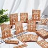 Double-Sided Wooden Table Markers Numbers 1-20 Table Number Signs  Dining Table