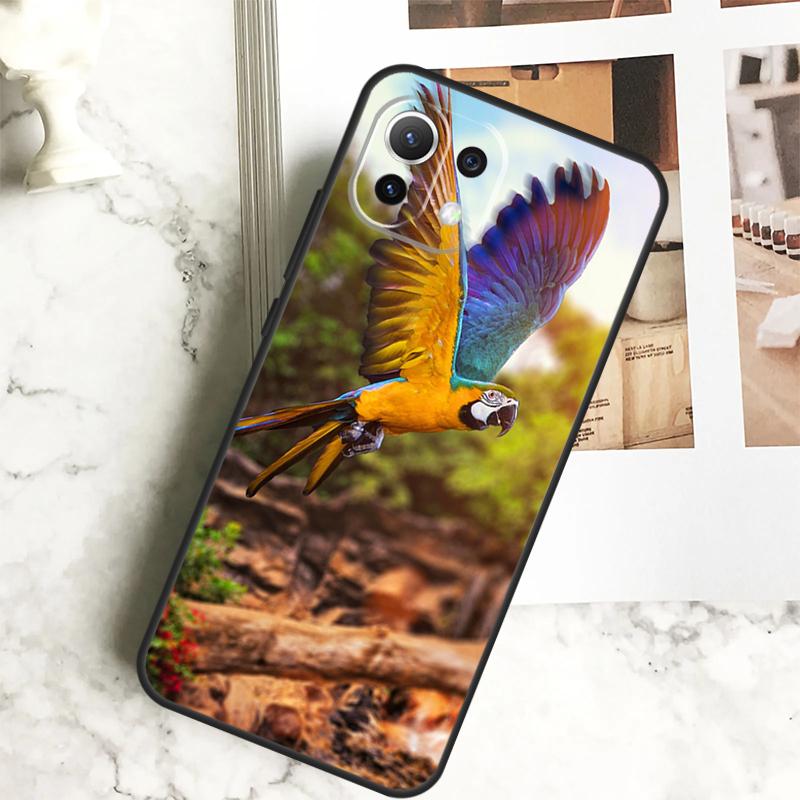 Animal Parrot Birds Case For Xiaomi 13 14 Pro Ultra 12 13 Lite 11T 12T 13T POCO F5 M6 X3 X5 X6 Pro F3 M5s Cover