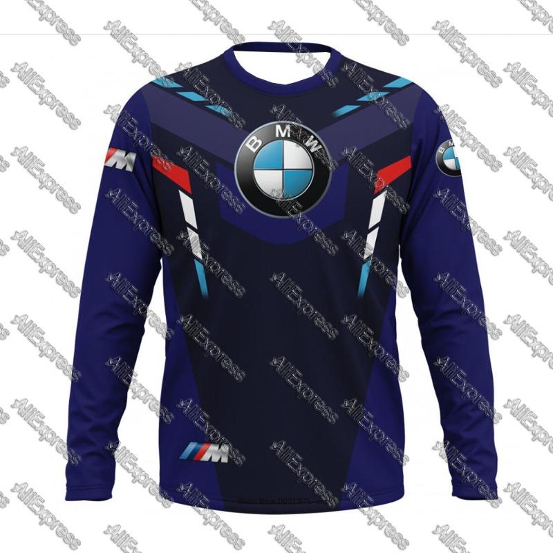 

Гоночні Мотоциклетні Автомобільні Водіння Футболки Спортивні Круглий виріз Довгий рукав Дихаючий Швидкосохнучий Одяг Чоловіки Жінки 2XL