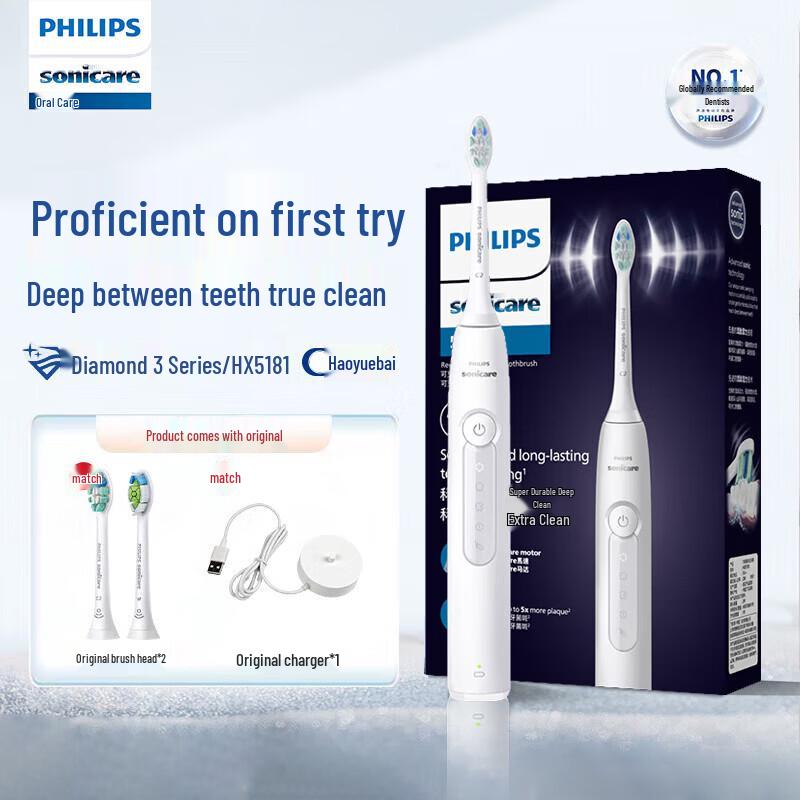 Philips Sonic Electric Toothbrush HX5181/01 CN plug (adapter included)
