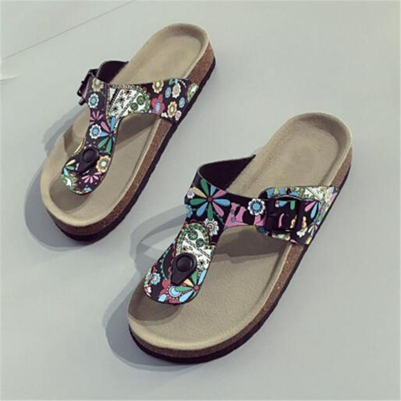 Versatile And Timeless 7 Colors Women Summer Beach Shoes Flat Non-slip Sandals