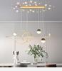 Minimalist LED Pendant Light for Restaurants & Dining - Modern Starry Sky Moon & Star Design
