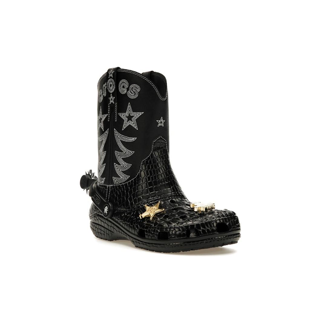 Crocs Classic Cowboy Boot Black Unisex Sneakers 208695-001