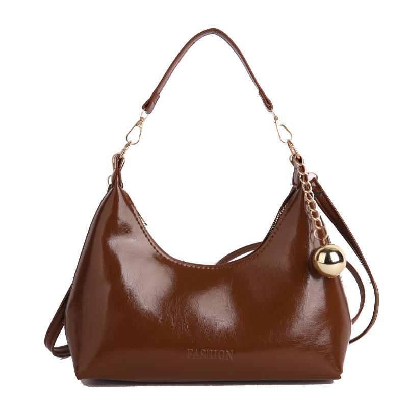 Fashionable Trendy Handbag for Women, Luxurious and Retro Style, Single Shoulder Crossbody Design, Dumpling-shaped Bag