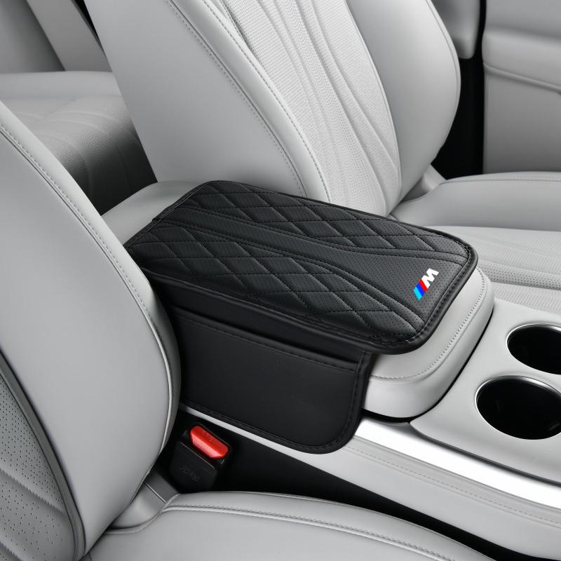 Car Armrest Box Protection Cushion For BMW M Performance M6 X3 E46 E90 E39 F10 F20 F30 G20 E60 E36 E34 Car Interior Accessories JK4