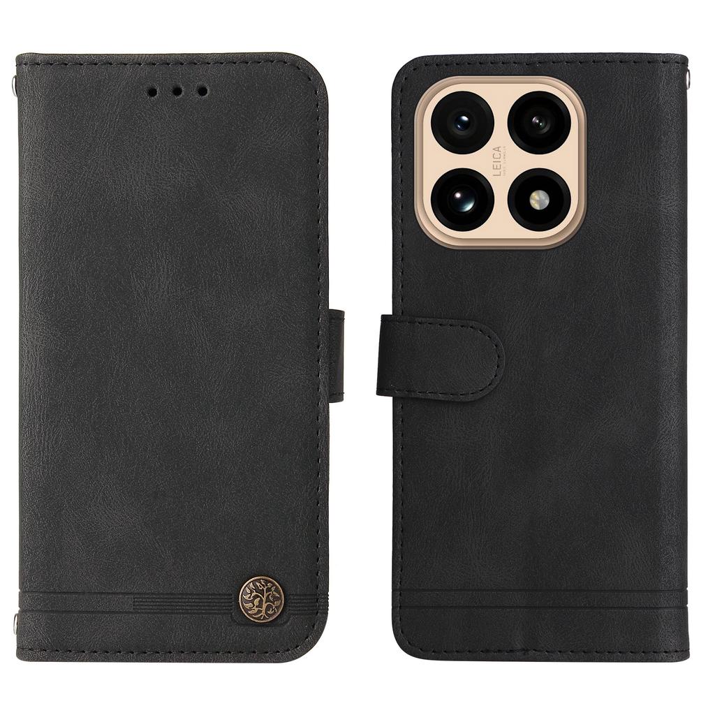 For Xiaomi 15T Leather Wallet Cases Skin Touch Phone Cover Stand with Strap