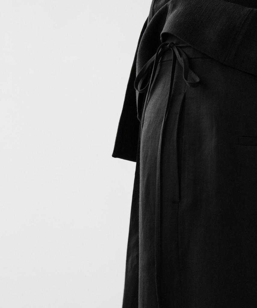 Masimodutti Fluid Pareo Detail Pants