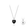 [Stonehenge]] Silver Heart Necklace Sa25A04P