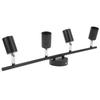 Tracking Lights Ceiling LED 4 60W Adjustable Angle Foldable Matte Black 4 Light Tracking Lighting for Bedroom Hotel
