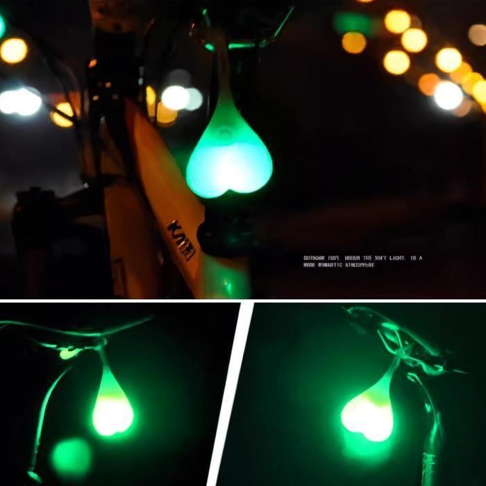 Zadní světla na kolo - Koule - 2KS - Vodotěsná LED - Červená a Zelená - Noční výstraha