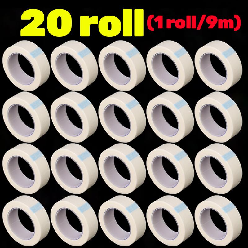 1-30 Rolls Eyelashes Extension PE Adhesive Tape Breathable Easy To Tear Lashes Grafting Under Eye Pad Micropore Tape Makeup Tool