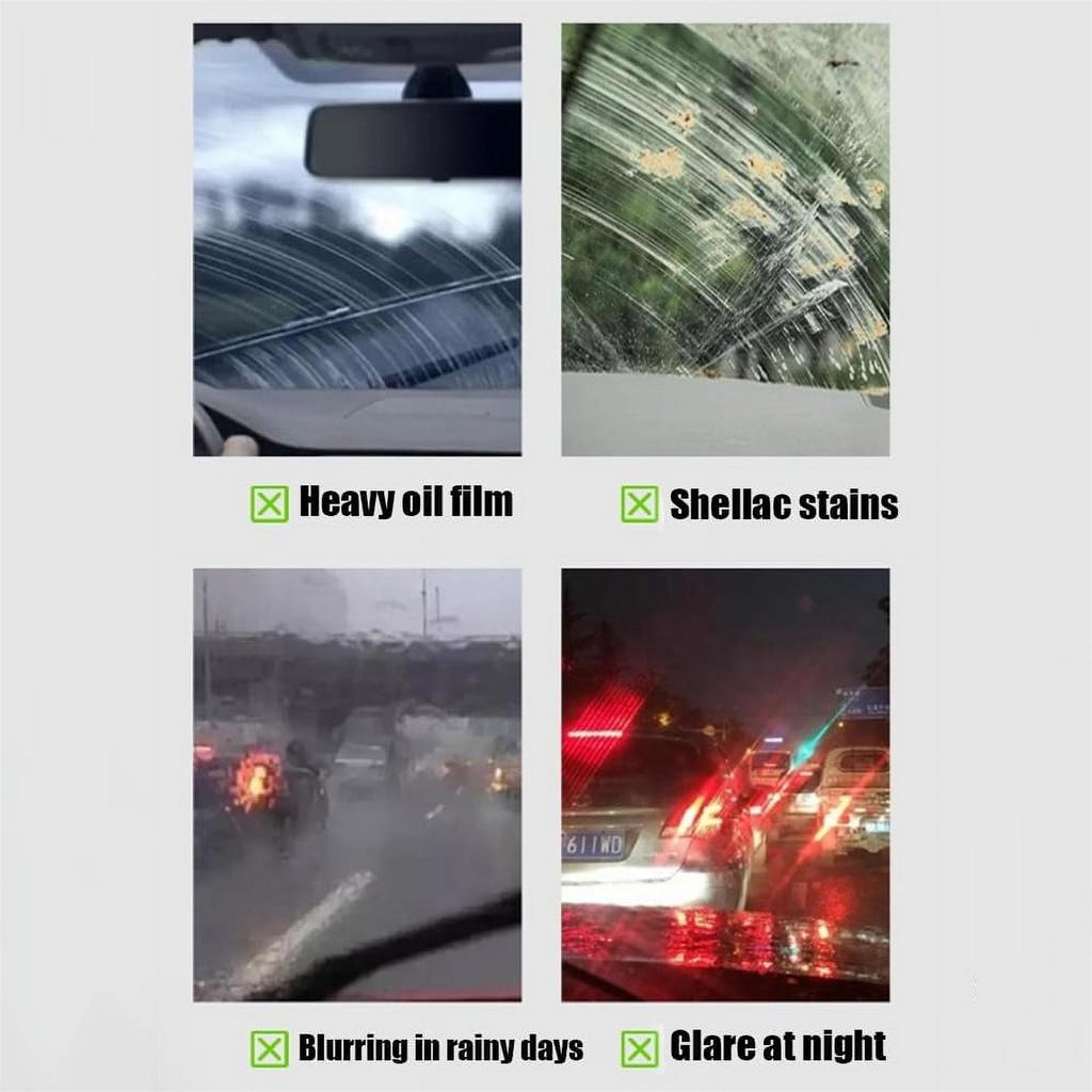 50ml Car Antifreeze Glass Oil Film Wipe Front Windshield Side Window Degreasing And Decontamination Powerful And Effective