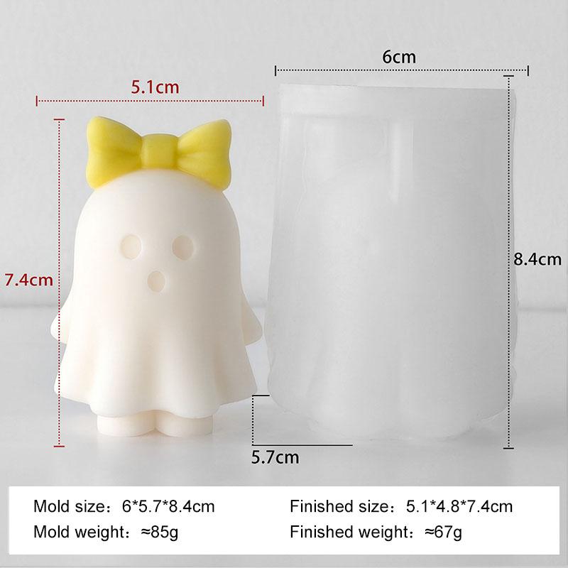 DIY Halloween Cartoon Spook Silicone Mold Pumpkin Ghost Resin Plaster Casting Art Craft Mould Soap Aroma Candle Making Supplies