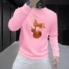 Men's Heavyweight American Style Round Neck Sweatshirt - Spring/Autumn, Long Sleeve, Loose Fit, Plus Velvet for Extra Warmth