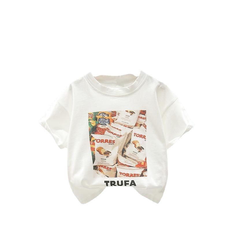 Children's Clothing Boys and Girls Short-sleeved T-shirt Summer Children's Summer Half-sleeved Tops Baby