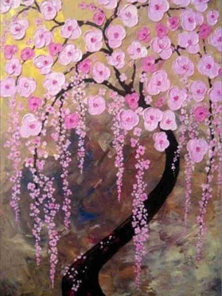 Diamond Embroidery Scenery Tree Diamond Painting Full Round Landscape Picture Of Rhinestone Mosaic Flowers Decor Home