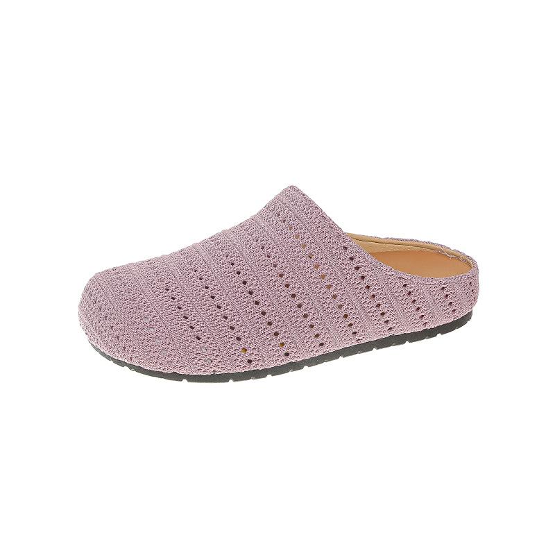 

Platform Birkenstock shoes bag head half slippers outer wear 22 new spring and summer half toboken shoes 41 лавандовий