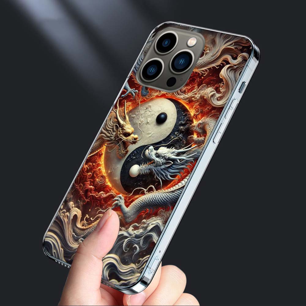 Balance of Elements The Eternal Yin-Yang Phone Case For Iphone 16E 15 Pro 14 Plus 17E 16 17 Pro Max Air 11 12 13 Mini Cover Case