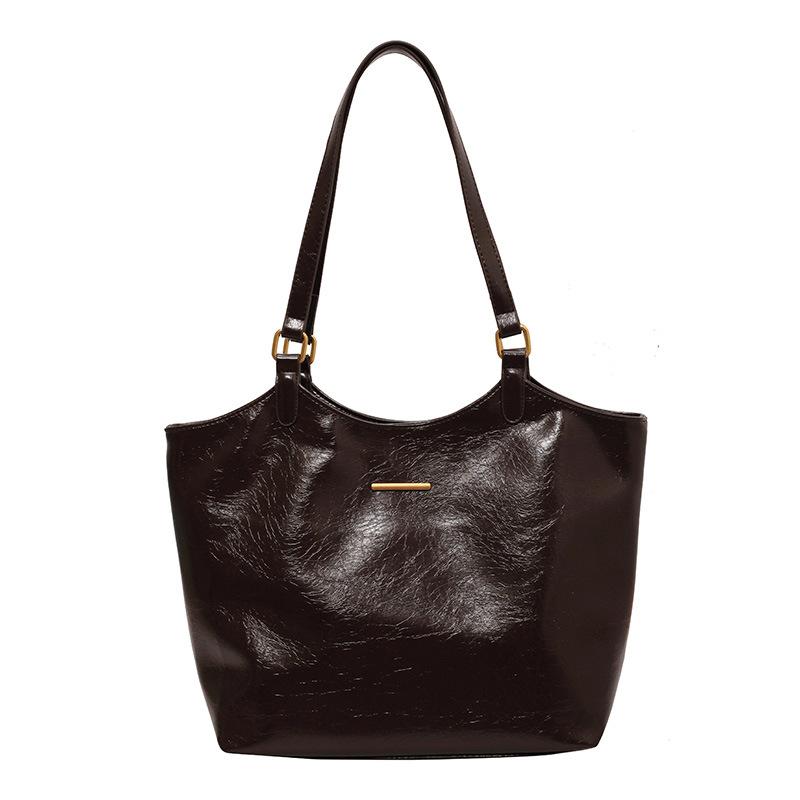 Leder-Einkaufstasche, Damen-Umhängetasche, große Kapazität, Handtasche