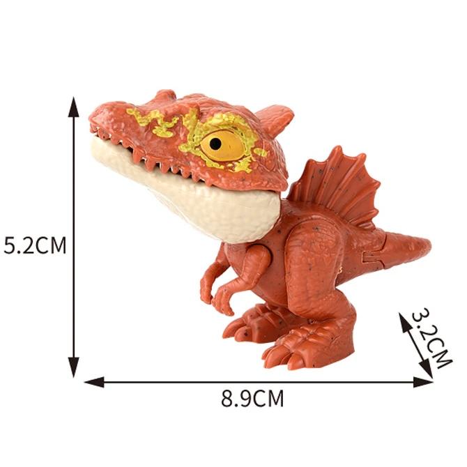 Jurassic Finger Dinosaur  Tyrannosaurus Model Toys For Kids Finger Biting Dinosaurs Movable Joints Dinosaur Toy For Boy Gift